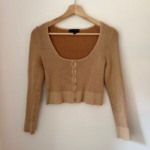 J Crew Ribbed Crop Sweater Long Sleeve